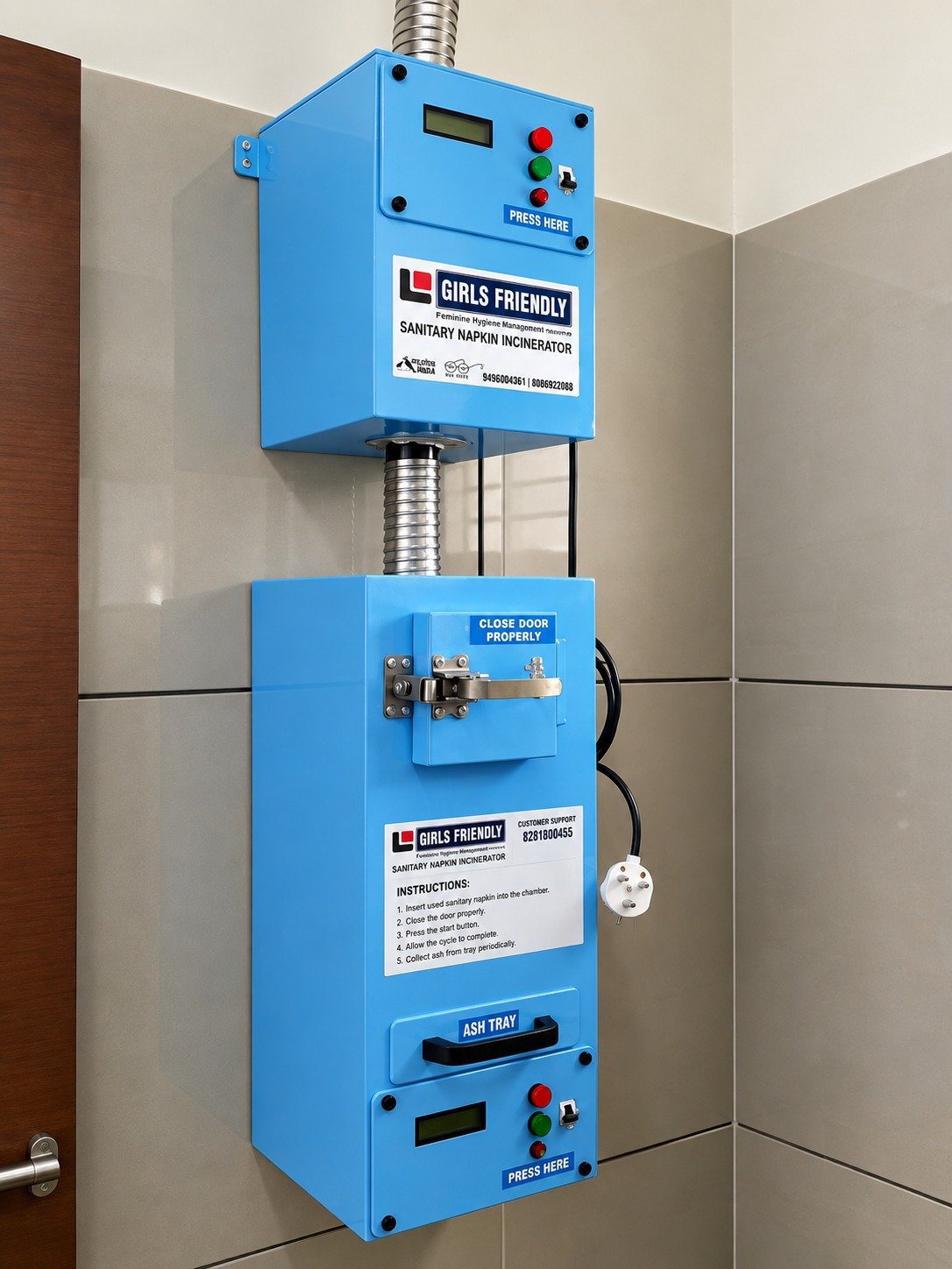 Sanitary Napkin Incinerators for Schools and Colleges